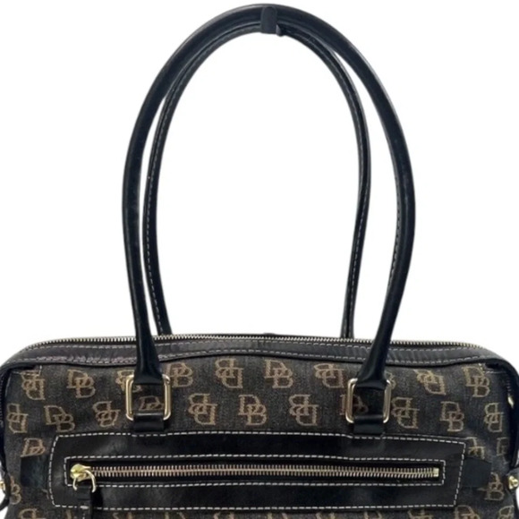 Dooney & Bourke Vintage Shadow Mono Canvas Anniversary Signature Satchel - Picture 8 of 15